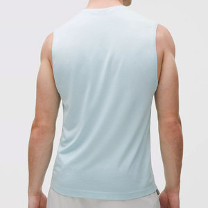 Summer Blank Streetwear OEM Bulk Manufacturer Tank Top Solid Color O Neck Sleeveless <b>Stringer</b> Cropped <b>Vest</b> Breathable Men Wear - Product Image 5