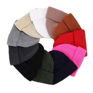 Bonnet d'hiver unisexe élégant 100% laine doux acrylique coton côtelé couleurs personnalisées en taille adulte Bonnet dans des tailles personnalisées - Product Image 1