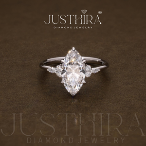 Anillo de Diamantes Brillantes en Oro Amarillo, Joyería Ligera para Uso Diario, Regalo de Boda Disponible al Mejor Precio, Venta al Por Mayor - Product Image 5