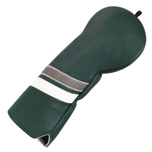 ปลอกหุ้มไม้กอล์ฟหนังลายทางสีเขียวสำหรับไม้แฟร์เวย์ - Product Image 6