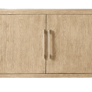 Modern Teak <b>Sideboard</b> Midcentury Design Storage Cabinet with Wooden Handles and Tapered <b>Legs</b> for Living Room Furniture - Product Image 4