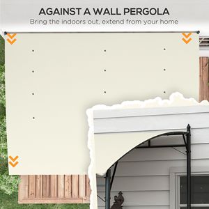 Pergola Moderna in Acciaio da 13 Piedi, Telaio Resistente ai Raggi UV per Patio, Terrazza, Villa, Cortile, Parco, Hotel - Product Image 4