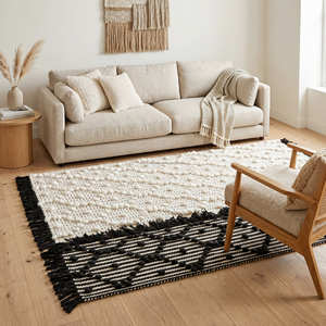 High Demanded Bohemian Tufted Rugs Washable Indian Supplier Geometric Pattern Boho Picnic Rugs Beautiful Home Decor Rugs - Product Image 3