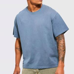 Camiseta Extra Grande de Algodón Grueso Personalizada para Hombre, Estilo Urbano, Corte Cuadrado, 100% Algodón, Personalizable, Fabricante OEM DTG - Product Image 5