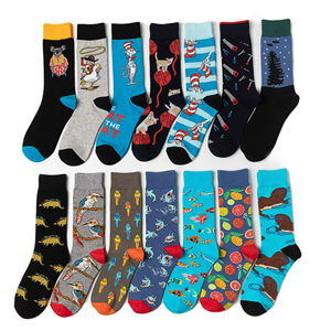 Wholesale <b>Mens</b> <b>Funny</b> Happy Custom <b>Socks</b> Crew Cotton Fashion <b>Socks</b> Custom Design High Quality - Product Image 6