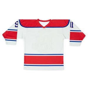 เสื้อฮอกกี้น้ำแข็งระบายอากาศได้ดี ชุดทีมฮอกกี้น้ำแข็ง เสื้อฮอกกี้น้ำแข็งมืออาชีพ ขายส่ง เสื้อฮอกกี้น้ำแข็งสำหรับผู้ใหญ่แบบยูนิเซ็กซ์ - Product Image 1