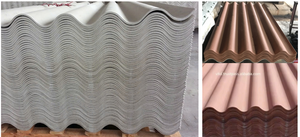 Feuilles de toiture ondulées en fibre de ciment sans amiante directes d'usine 177/51 Hatschek Technology Building Workshop Revêtement extérieur - Product Image 2