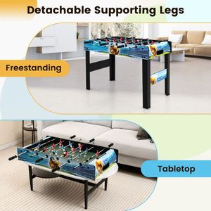 Mesa de Futbolín Mini de 37 Pulgadas con Marcador y Patas Extraíbles para Juegos de Mesa - Product Image 5