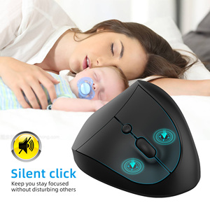 HXSJ X10 2,4G Ratón ergonómico inalámbrico para juegos Nuevo diseño Ligero Recargable 600mA 1600DPI Ratón de oficina vertical ajustable - Product Image 4