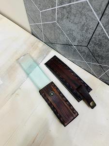 Loupe à glissière en bois vintage |   Loupe de lecture antique avec étui en cuir - Product Image 5