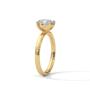 Anillo de Diamantes Cultivados en Laboratorio de Oro de 14K, Anillo de Compromiso de Oro Sólido de 18K para Mujer, Estilo Clásico, Certificado IGI, Anillo de Compromiso, Aniversario - Product Image 5