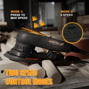350W 3A Multi-Function Variable Speed Electric Corded Orbital <b>Sanders</b> Machine 5mm Random Orbital <b>Sander</b> Brushless Power Planers - Product Image 4