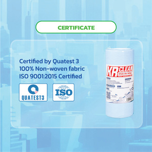 Rouleau de lingettes de nettoyage ménager super absorbantes Krclean, style bleu uni, serviettes de cuisine non tissées, réutilisables, multi-usages - Product Image 6