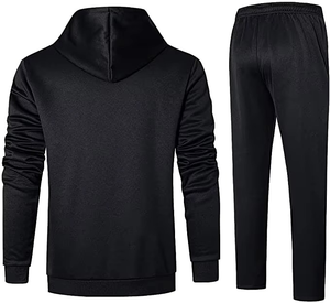 ชุดวอร์มกีฬาผู้ชายทรงสลิมฟิตผ้าโพลีเอสเตอร์ปักโลโก้ตามสั่ง ชุดเซ็ต 2 ชิ้นสำหรับผู้หญิง - Product Image 3