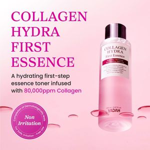Tonique facial YADAH Collagen Hydra First Essence 150 mL, hydratant, nourrissant, améliorant l'élasticité de la peau, pour les soins quotidiens de la peau - Product Image 2