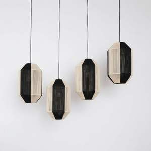 Abat-jour en rotin tissé à la main, abat-jour suspendu naturel fait à la main, couverture de lampe en osier pour salon, chambre à coucher, décoration bohème pour la maison - Product Image 4