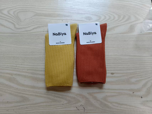 Chaussettes en coton côtelé respirantes pour femmes, taille unique, antibactériennes, longueur mi-mollet, pour usage quotidien - Product Image 5