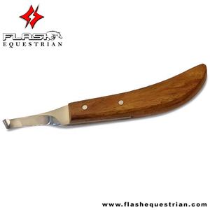 Sur mesure Carl Sabot Couteau Bord Étroit avec Manche En Bois Couteau En Acier Inoxydable Maréchal-Ferrant Outil Couteau de Sabot Fabricant - Product Image 3