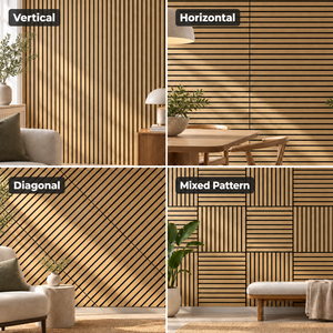 Panel de Pared de Listones de MDF con Revestimiento de Fieltro Negro, Decoración de Pared Interior Fluorescente Moderna que Absorbe el Sonido para Uso en Almacenes y Hogares - Product Image 4