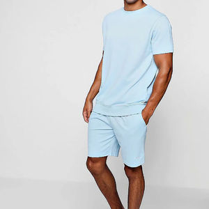 Conjunto Deportivo de 2 Piezas para Hombre, Transpirable, Informal, de Verano, de Algodón, de Secado Rápido, Camiseta de Manga Corta y Pantalones Cortos - Product Image 4