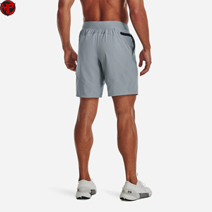 Pantalones Cortos Deportivos Personalizados con Logotipo, Talla Grande, Bolsillo Trasero en la Cintura, Secado Rápido, Poliéster, para Hombre - Product Image 2