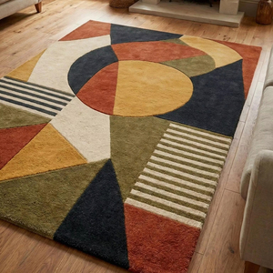 Modern Abstract Handtufted Wool Carpet Soft Luxury Area <b>Rug</b> <b>for</b> Living Room Bedroom and <b>Lounge</b> Spaces - Product Image 1
