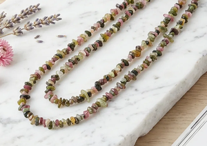 Natural <b>Tourmaline</b> Uncut Chip Beads 1 Strand Raw Gemstone Beads for Bracelet Necklace Jewelry Making DIY Crafts 3-4mm Size - Product Image 4