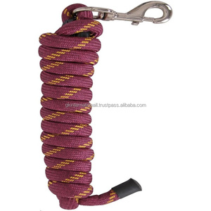 Correa de cuerda para caballo al por mayor, multicolor, para entrenamiento y conducción, látigos de resistencia rojos y negros, productos de nailon económicos para paseo, India - Product Image 3