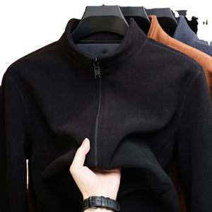 OEM custom logo embroidery printed design <b>Men's</b> Autumn/Winter Warm and Casual Stand Warm and Casual Stand <b>Jacket</b> - Product Image 5