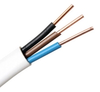 3-adriges, mehradriges Heizungs-PVC-Kupfer-Flachkabel, flexibel, RVVB TPS