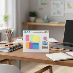 Ilan Foglietti Adesivi PET 76x76mm 50 Fogli Multicolore - Product Image 3