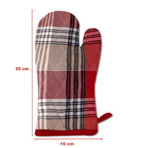 Luxury Soft Quality Cotton Oven Mitts Yarn Dyed checkered Oven Mittens With Beautiful Color Best Quality Oven Mitten for Oven - Product Image 5