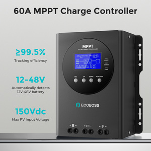 ตัวควบคุมการชาร์จพลังงานแสงอาทิตย์อัจฉริยะอัตโนมัติ MPPT 12v 24v 36v 48v 100A สำหรับระบบโซลาร์เซลล์ - Product Image 2