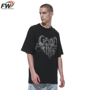 Nouveauté : T-shirts pour hommes en strass, design tendance, streetwear haut de gamme, couleur unie, taille adulte - Product Image 2