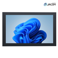 Monitor Industrial JRCOM de 24 Pulgadas, Panel PC con Intel Core I5-8250U, 4GB de RAM, 128GB, Pantalla Táctil Resistente, Soporte de Pared VESA, en Stock