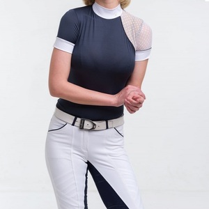 Camiseta de Equitación Elástica en 4 Direcciones de Alta Calidad, Capa Base para Competición, Camisa de Polo con Tela Técnica Suave al Tacto - Product Image 3