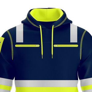Nouveaux sweats à capuche simples pour hommes, vêtements de travail tendance en polyester, sweats à capuche très demandés, multi-poches - Product Image 3