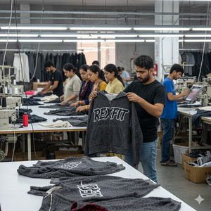 Sweat à capuche zippé coupé-cousu, coupe oversize ample, style streetwear, 500 GSM, molleton 100% coton épais, délavé à l'acide - Product Image 4