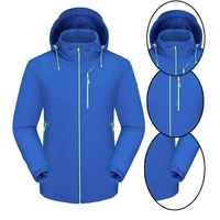 Veste d'hiver imperméable en toile softshell pour homme, col montant, fermeture éclair, respirante, légère, pour l'extérieur, personnalisable