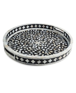 Plateau de service en nacre – Design moderne et élégant, vaisselle individuelle de luxe pour événements, service de repas, rangement, compatible lave-vaisselle, réutilisable - Product Image 2