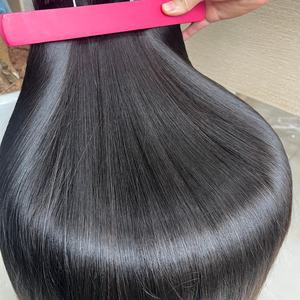 Top Usine En Gros De Haute Qualité Os Droite Cuticule Alignée Extensions de Cheveux Humains Brut Non Transformé Bundles et Perruques - Product Image 5