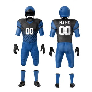 Conjunto de Uniforme de Fútbol Americano Personalizado Transpirable, Jersey y Pantalones con Sublimación Completa, Ropa Deportiva Resistente que Absorbe la Humedad - Product Image 1