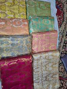 High Quality Eco-Friendly Jacquard Silk Brocade Fabric Wrinkle Resistant Medium Weight for Cheongsam Sarees Party Dresses - Product Image 5