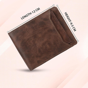 Outdoor Fashion Genuine Leather <b>Wallet</b> Open Short <b>Canvas</b> Lining Customizable Unisex Daily Use Gift Royal Leather Industries Ltd - Product Image 6