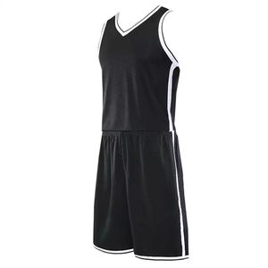 Conjunto de Camiseta de Baloncesto Unisex, Blanca y Roja, sin Mangas, Cuello en V, Transpirable, de Malla de Poliéster, para Adultos, para Todas las Temporadas - Product Image 4