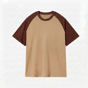 Spring Summer New Arrivals Wholesale Custom 100% Cotton Color Block Tee <b>Shirt</b> <b>Raglan</b> <b>Sleeve</b> <b>T</b> <b>Shirts</b> - Product Image 1