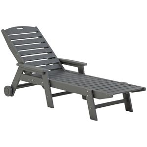 Adjustable Outdoor Chaise Lounge Chair with Reclining Backrest Waterproof <b>Pool</b> Furniture for Beach <b>Tanning</b> for Swimming <b>Pools</b> - Product Image 1