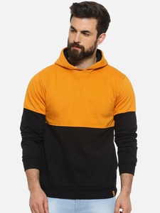 Sudadera con Capucha para Hombre, Diseño Color Block, Corte Regular, Informal, Tejido de Algodón, para Otoño - Product Image 1