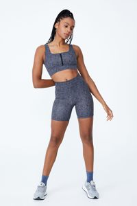 Ensemble de vêtements de sport tricotés pour femmes, haut court et short au-dessus du genou, motif à pois, respirant, sportif, pour la gym et le yoga - Product Image 2