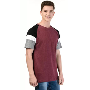 Camisetas de Manga Corta con Cuello Redondo de Punto Sólido para Hombre AZORES SPORTS de Alta Calidad al por Mayor |   Parte Delantera 100% Algodón Transpirable - Product Image 2